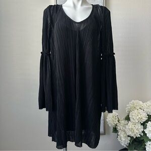 Michael Stars Black Bell Sleeve Dress Size M